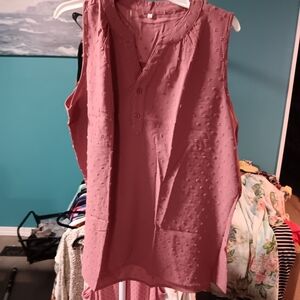 Chic Mauve Sleeveless Blouse